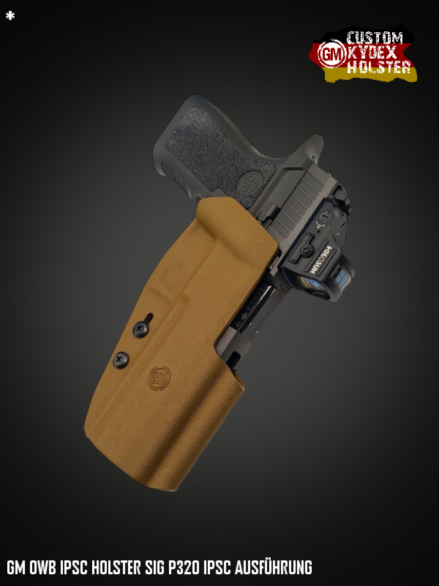 GM OWB Custom Kydex Holster Multi Mount IPSC Sig Sauer P320